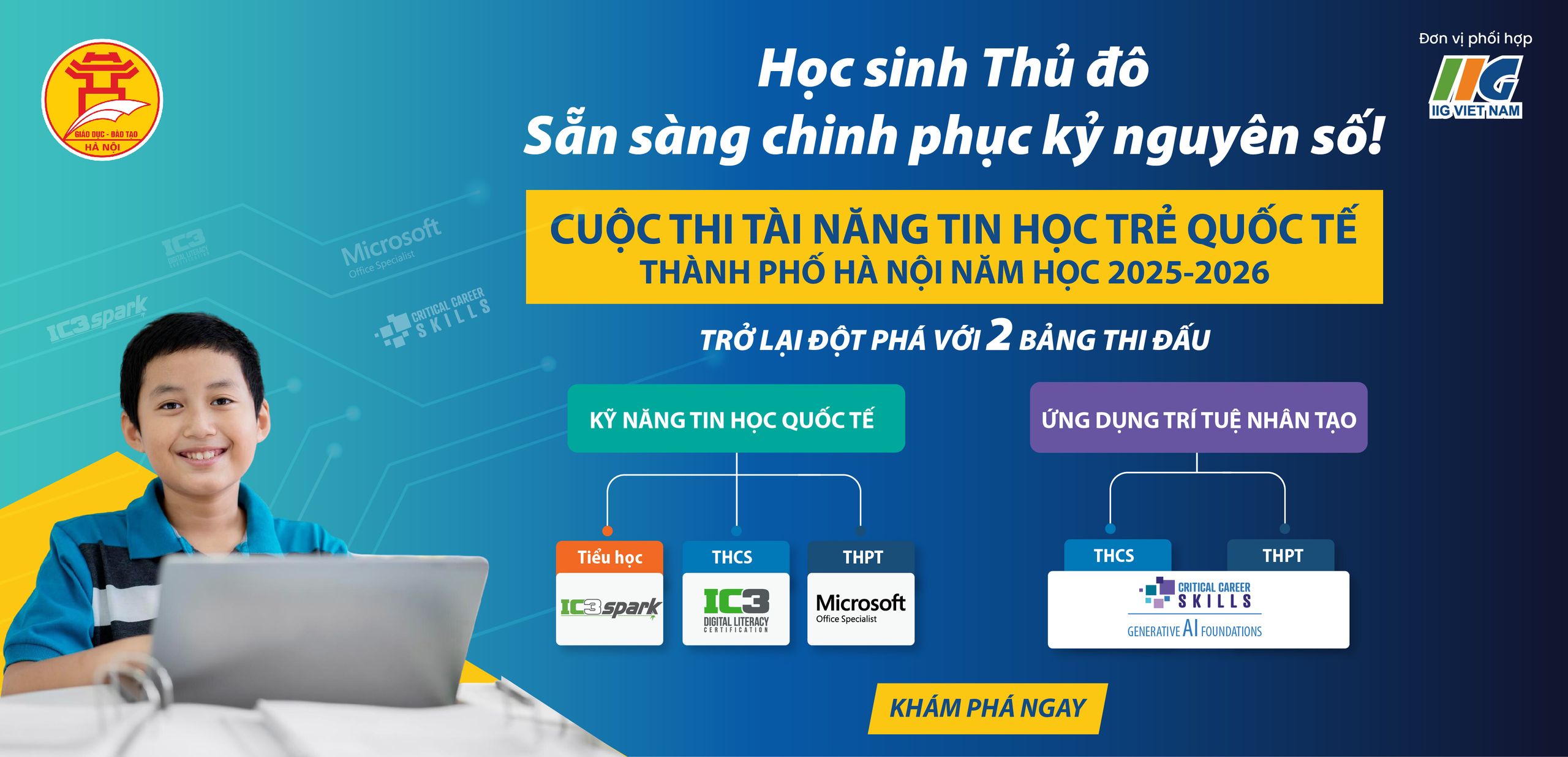 Sở Giáo dục và Đào tạo Hà Nội phát động Cuộc thi Tài năng Tin học trẻ Quốc tế – Thành phố Hà Nội năm học 2025–2026