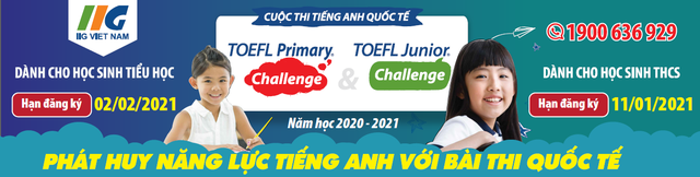 bài thi quốc tế TOEFL Primary và TOEFL Junior